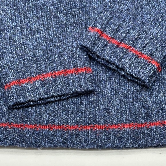 VTG 90s Structure Sweater Mens M Pullover Ski 100% Wool Geometic Design Baggy - Picture 2 of 7